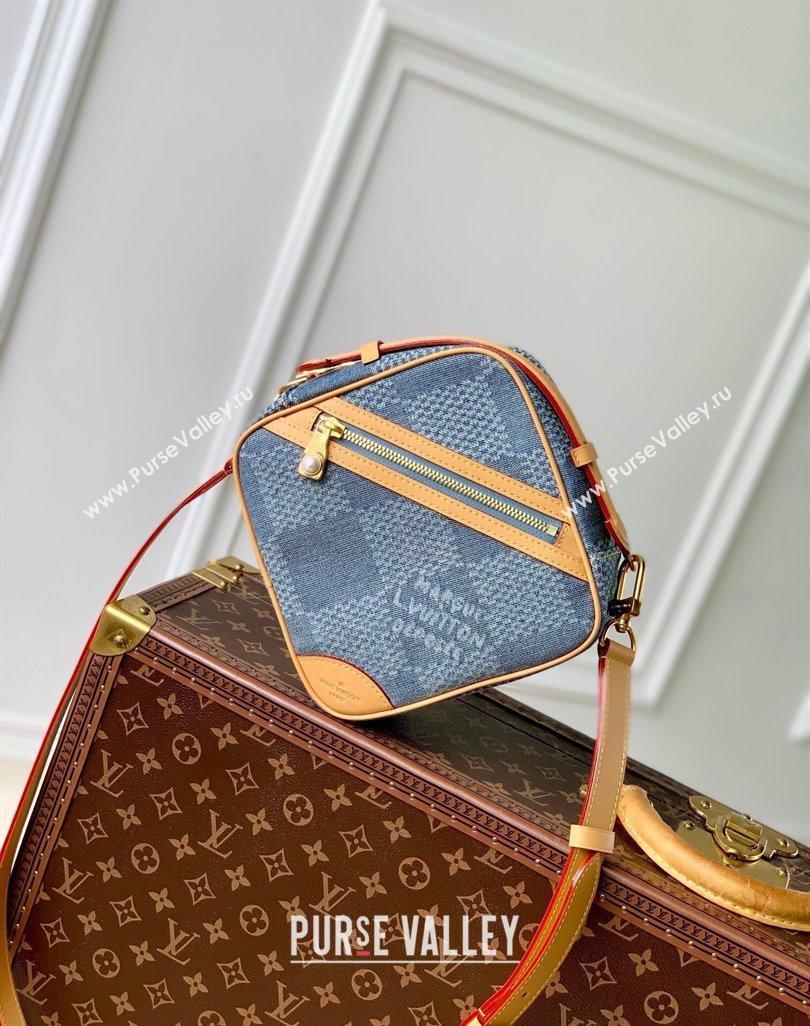 Louis Vuitton Chess Messenger Crossbody bag in Damier Denim 3D Canvas N40706 2024 (KI-240626049)