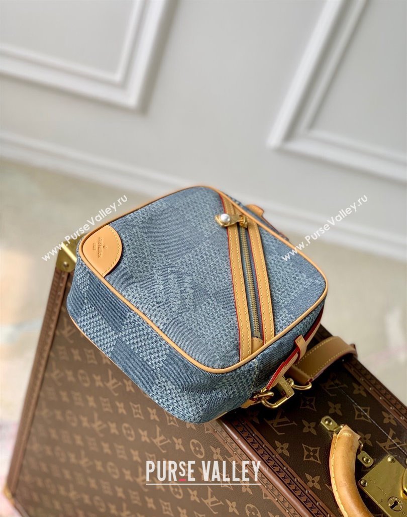 Louis Vuitton Chess Messenger Crossbody bag in Damier Denim 3D Canvas N40706 2024 (KI-240626049)