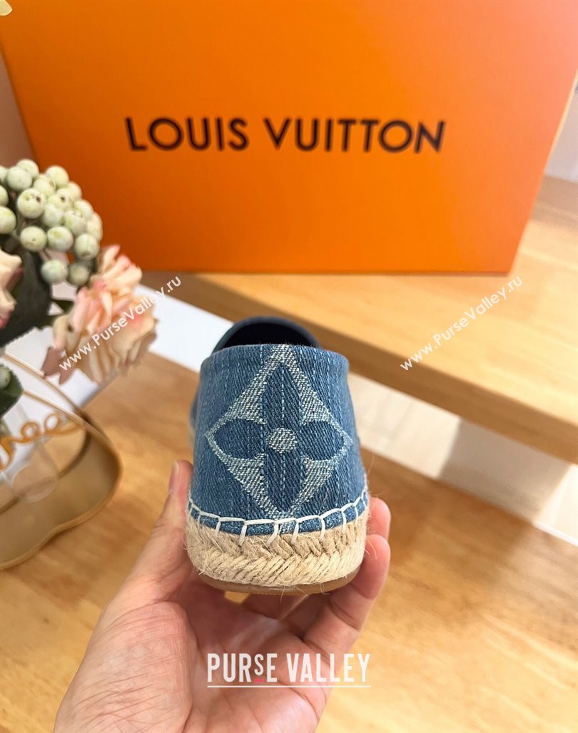 Louis Vuitton Espadrilles Flat in Monogram Denim Blue 2024 0703 (HB-240703104)