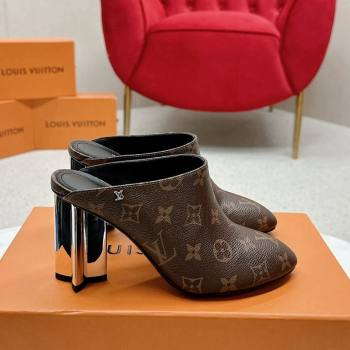 Louis Vuitton Silhouette Closed Heel Mules 8.5cm in Monogram Canvas 2024 (MD-240703072)