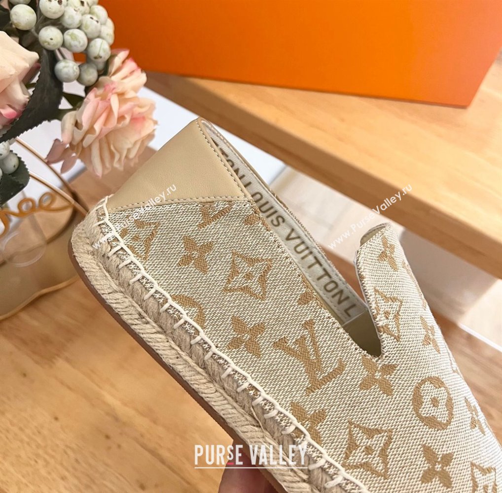 Louis Vuitton Espadrilles Flat i Monogram Denim Beige 2024 0703 (HB-240703106)