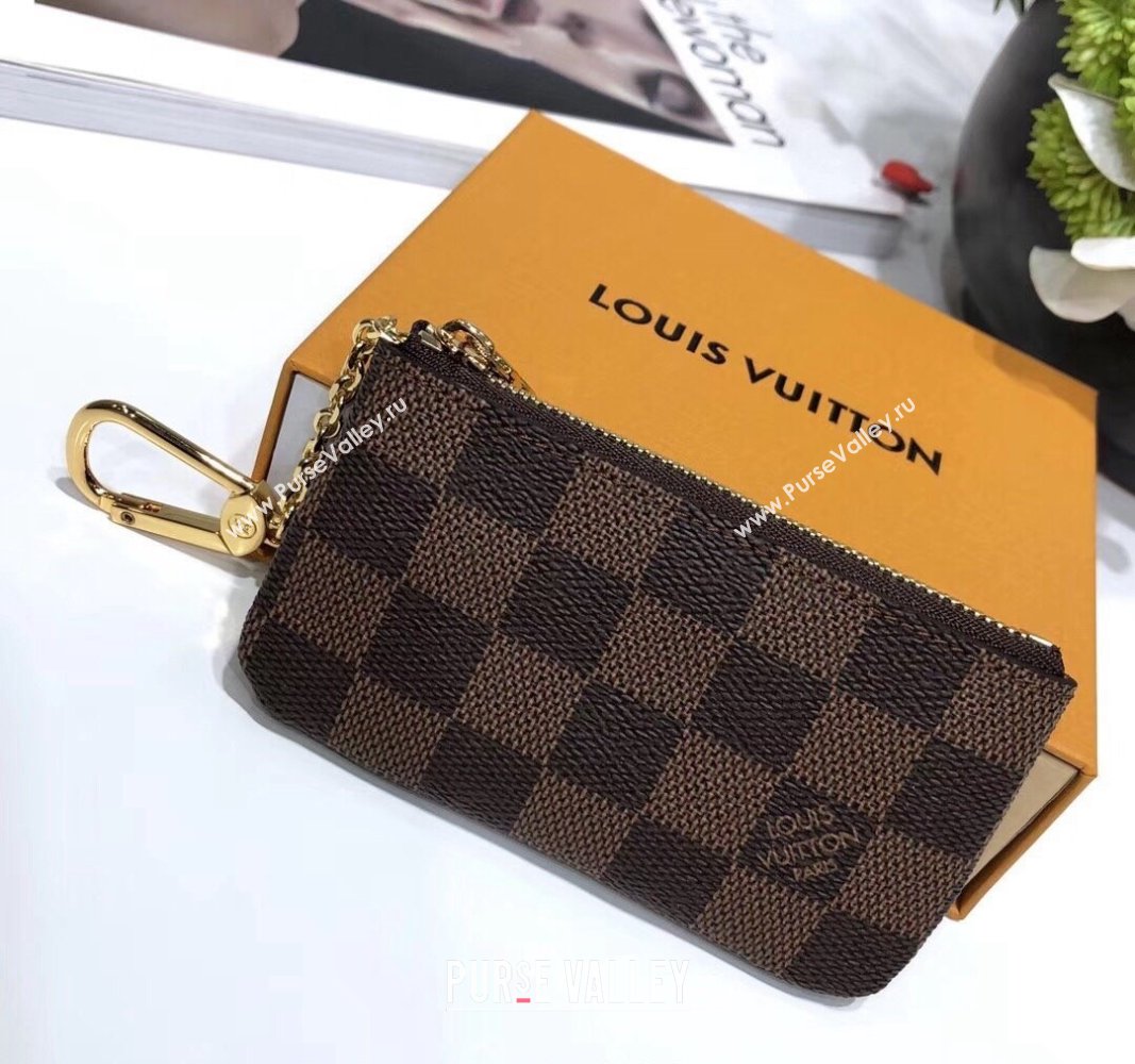 Louis Vuitton Key Pouch Damier Ebene Canvas N62658 2024 (KI-240717012)