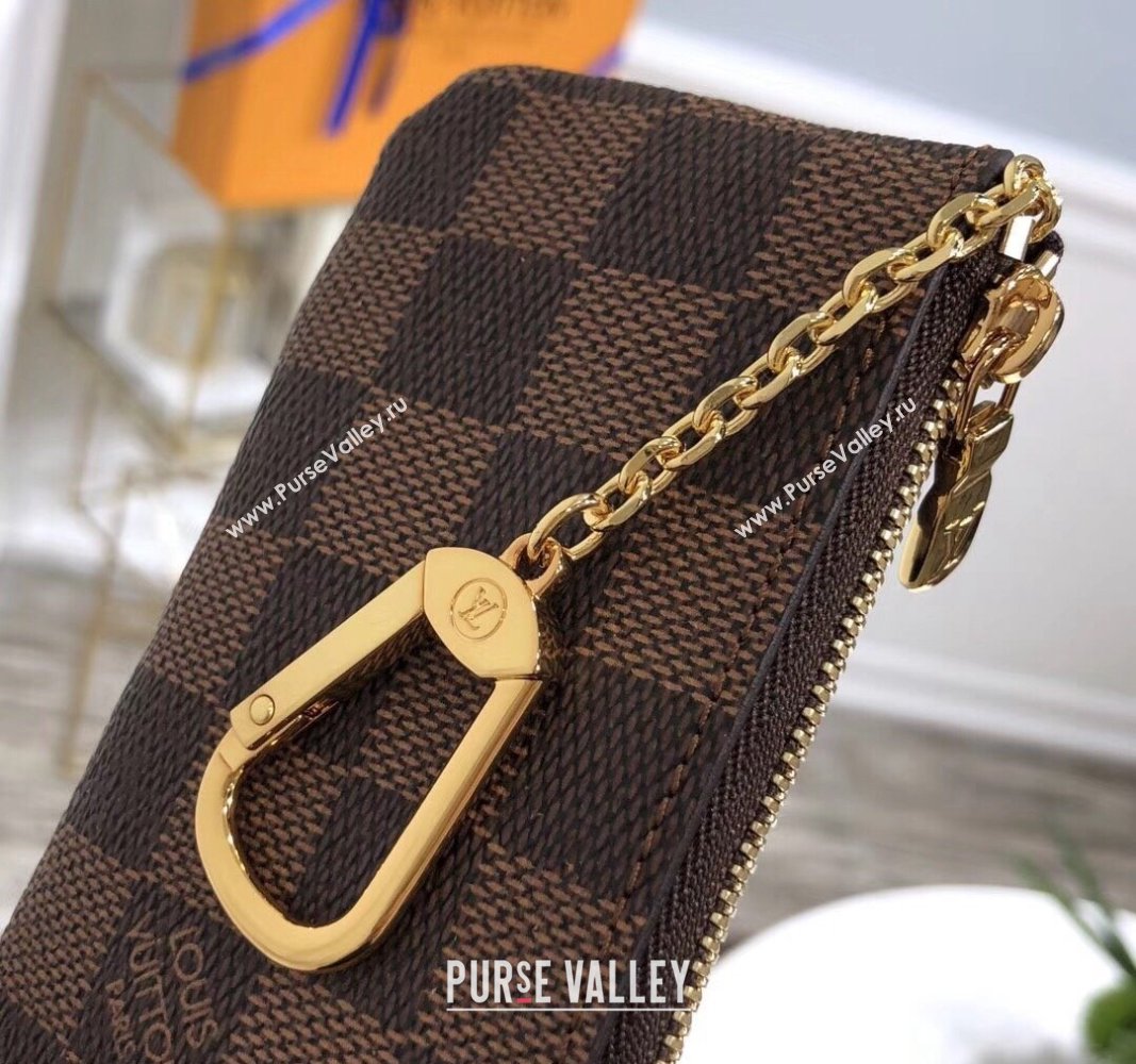 Louis Vuitton Key Pouch Damier Ebene Canvas N62658 2024 (KI-240717012)