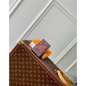 Louis Vuitton Pocket Organizer Wallet in Monogram Dust Canvas with Red Signature M11631 2024 (KI-240717016)