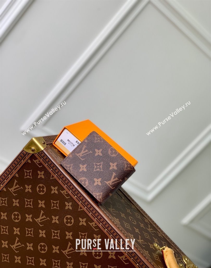 Louis Vuitton Multiple Wallet in Monogram Dust Canvas with Red Signature M11716 2024 (KI-240717017)