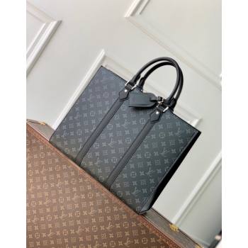 Louis Vuitton Sac Plat 24H Handbag in Black Monogram Eclipse Canvas M47059 2024 (KI-240716070)