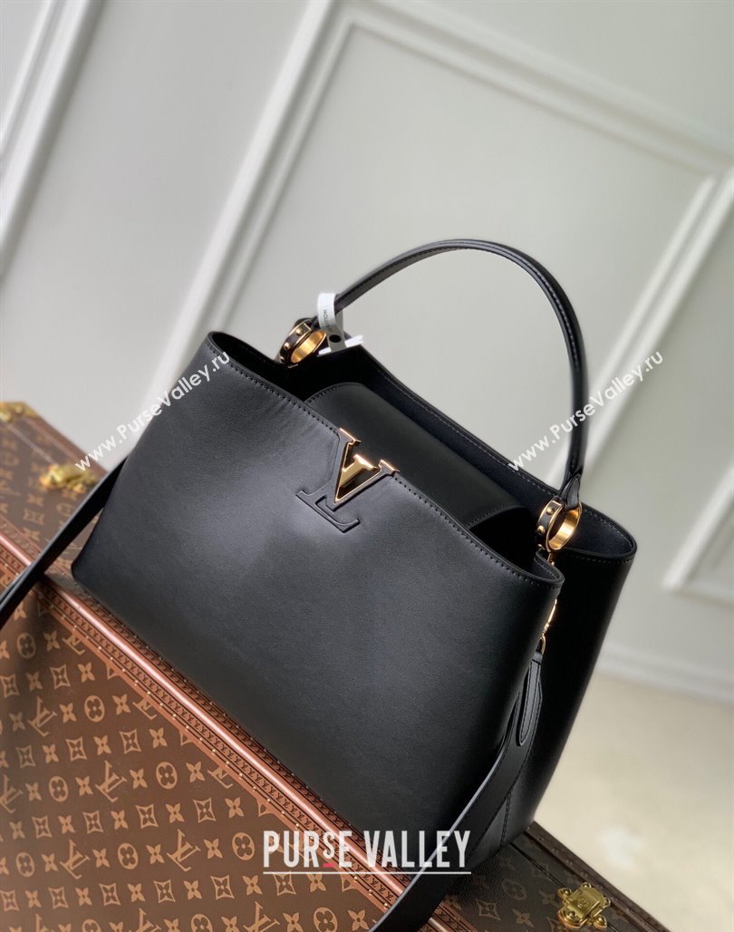 Louis Vuitton Capucines GM Souple Handbag M24607 Black 2024 (KI-240717021)