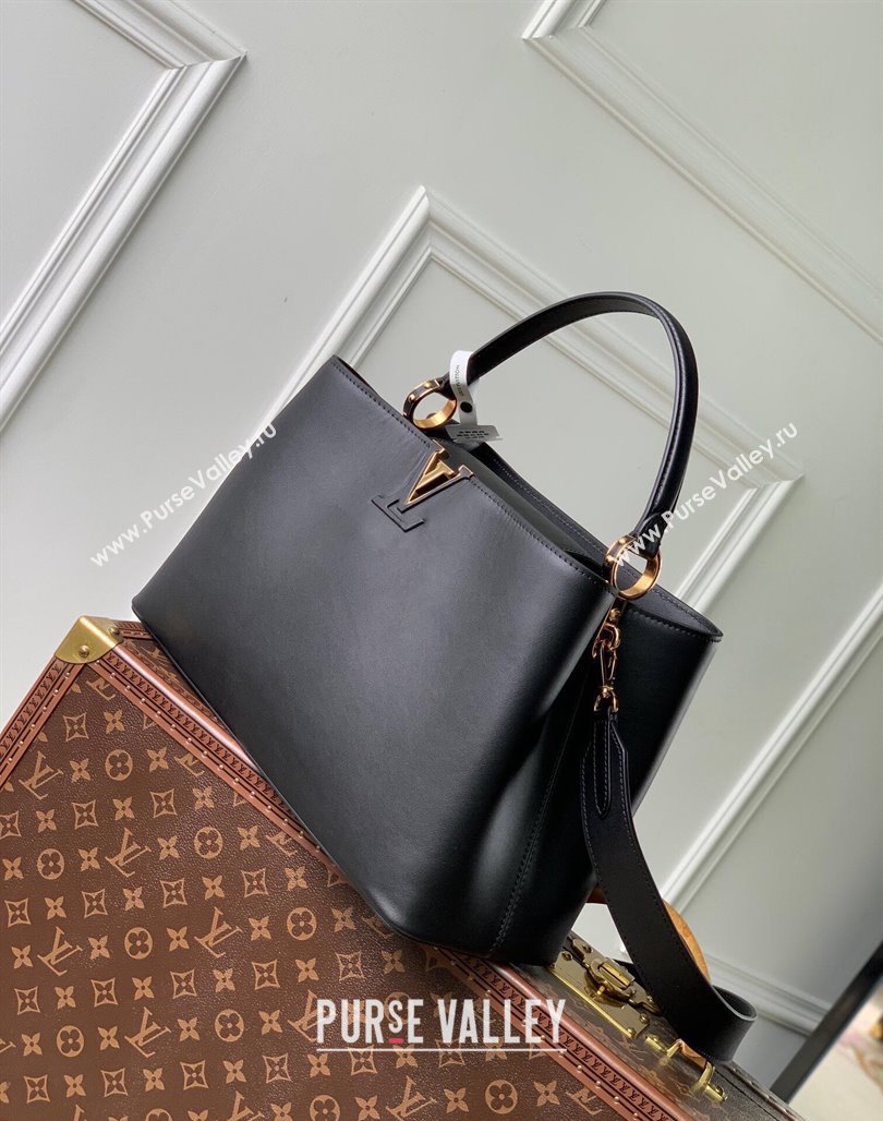 Louis Vuitton Capucines GM Souple Handbag M24607 Black 2024 (KI-240717021)