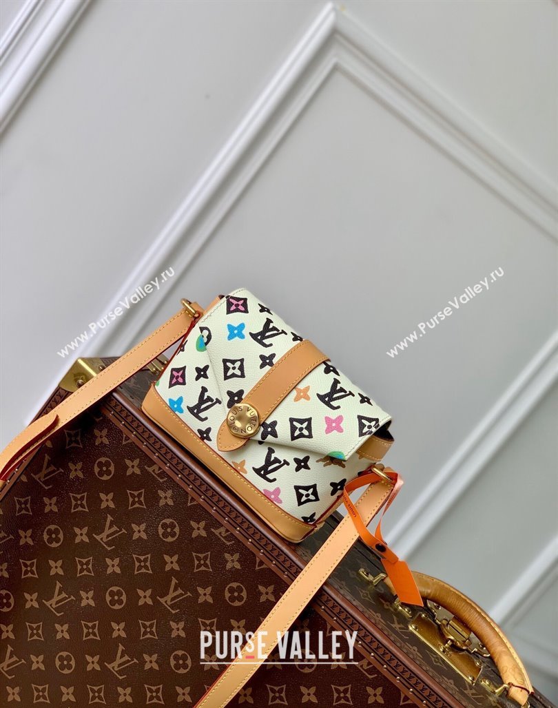 Louis Vuitton Envelope Wearable Wallet Mini Bag in Monogram Craggy Canvas Vanilla White 2024 M83346 (KI-240716055)