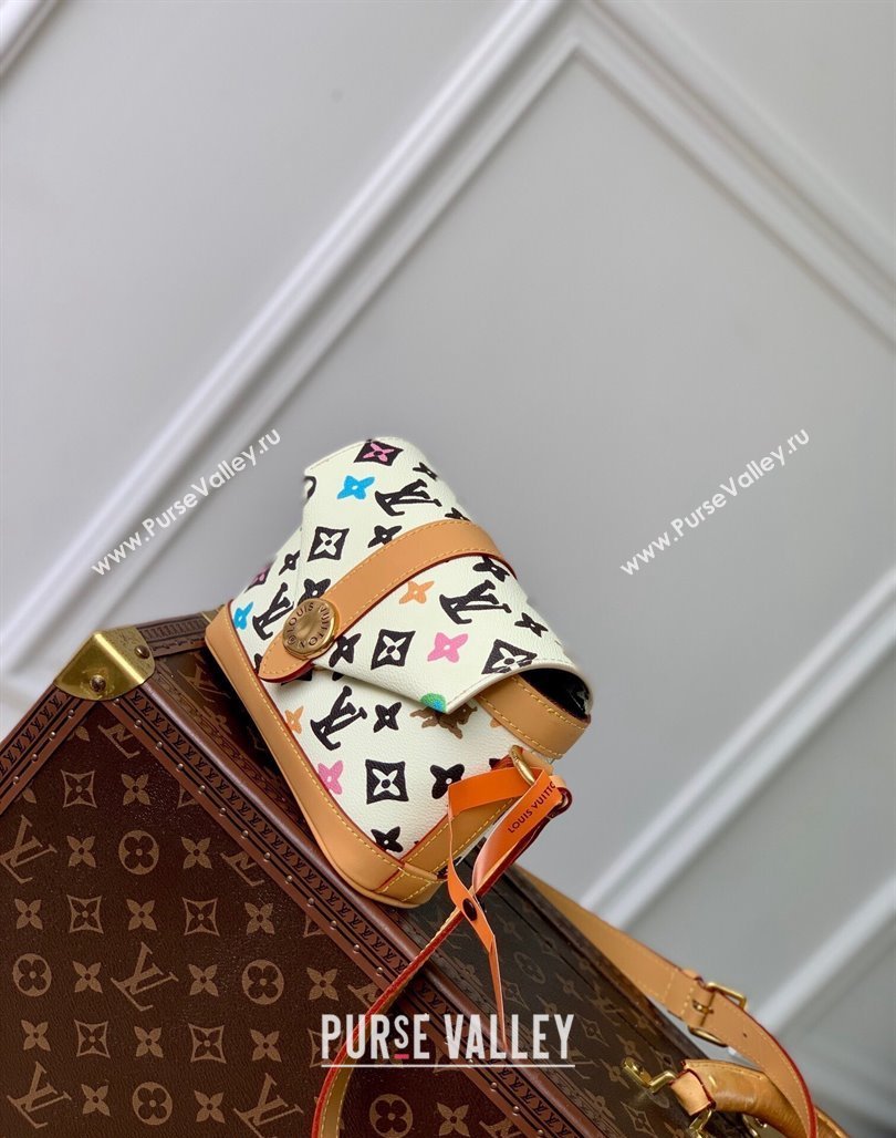 Louis Vuitton Envelope Wearable Wallet Mini Bag in Monogram Craggy Canvas Vanilla White 2024 M83346 (KI-240716055)