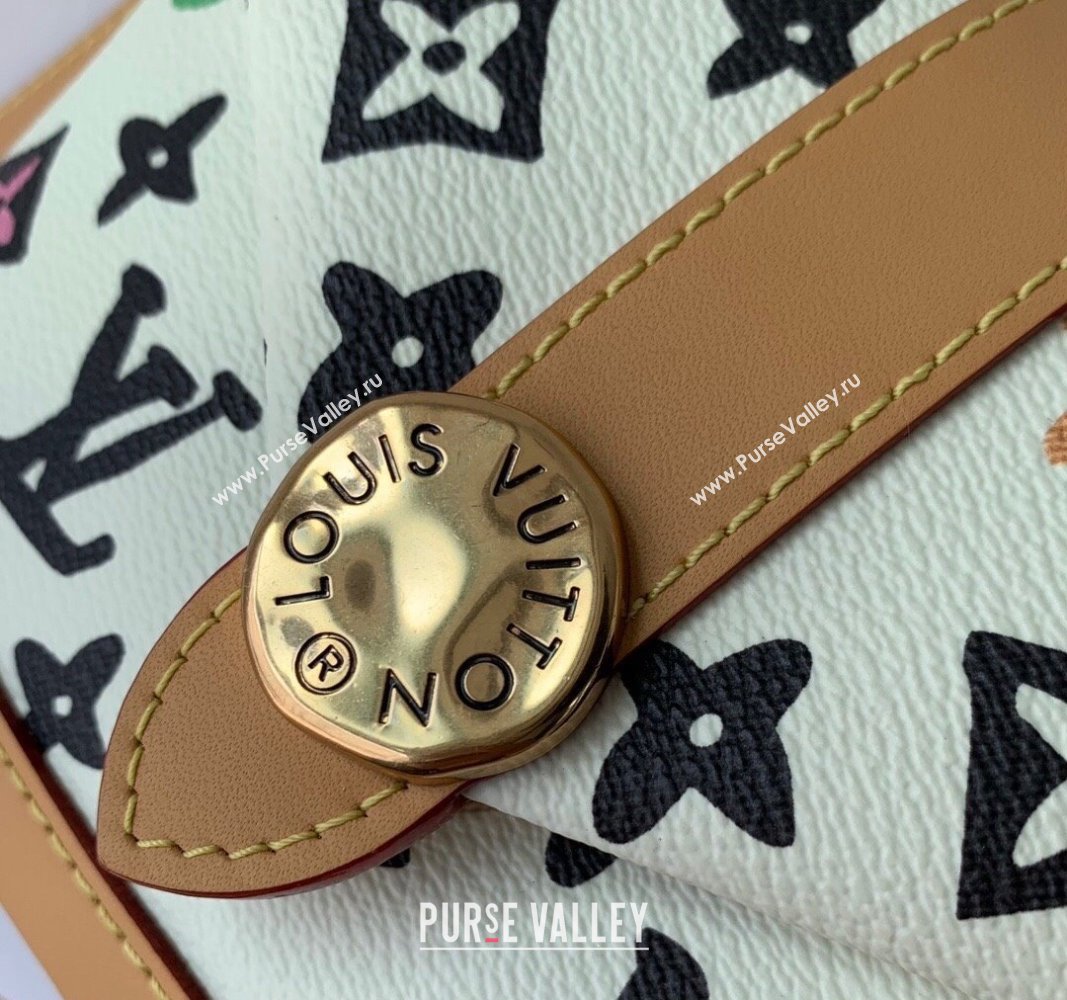 Louis Vuitton Envelope Wearable Wallet Mini Bag in Monogram Craggy Canvas Vanilla White 2024 M83346 (KI-240716055)