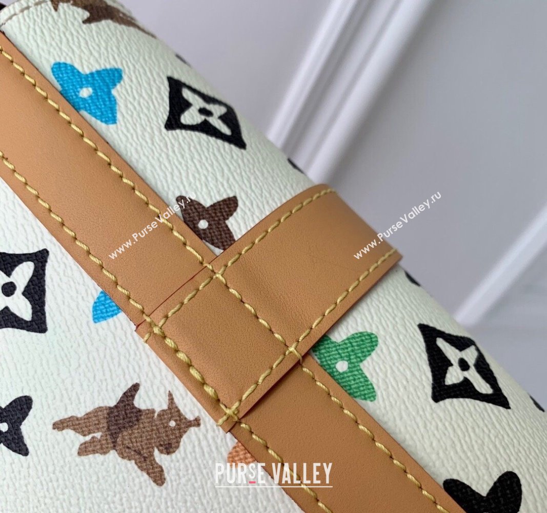 Louis Vuitton Envelope Wearable Wallet Mini Bag in Monogram Craggy Canvas Vanilla White 2024 M83346 (KI-240716055)