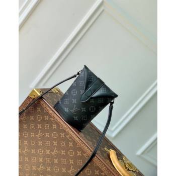 Louis Vuitton Envelope Pouch Mini Bag in Black Monogram Eclipse Canvas M11613 2024 (KI-240716082)