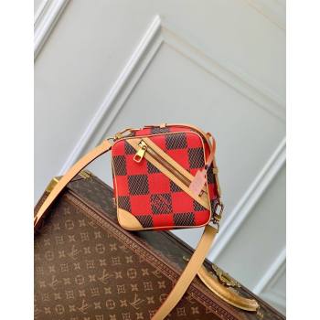 Louis Vuitton Mens Chess Messenger Crossbody bag in Damier Pop Canvas N40561 Red 2024 (KI-240716083)