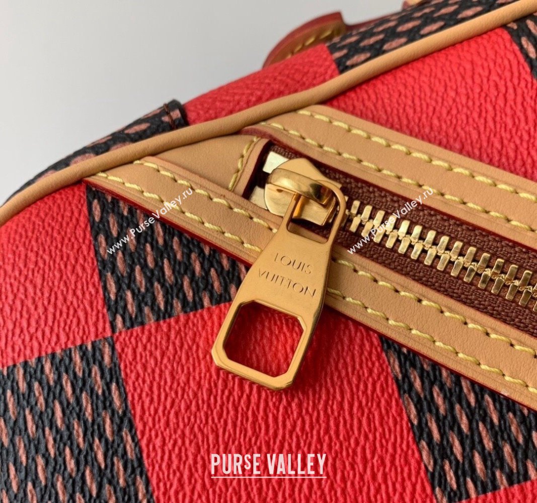 Louis Vuitton Mens Chess Messenger Crossbody bag in Damier Pop Canvas N40561 Red 2024 (KI-240716083)