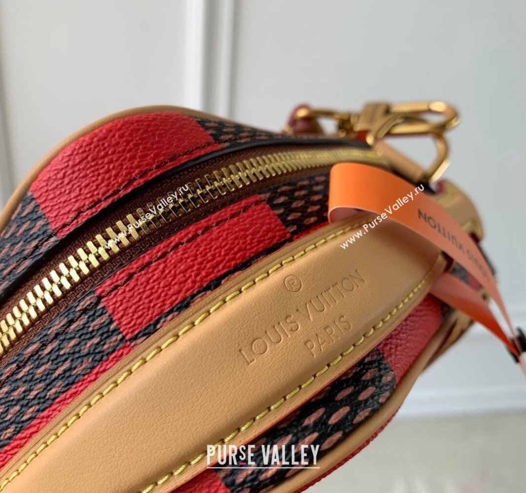 Louis Vuitton Mens Chess Messenger Crossbody bag in Damier Pop Canvas N40561 Red 2024 (KI-240716083)