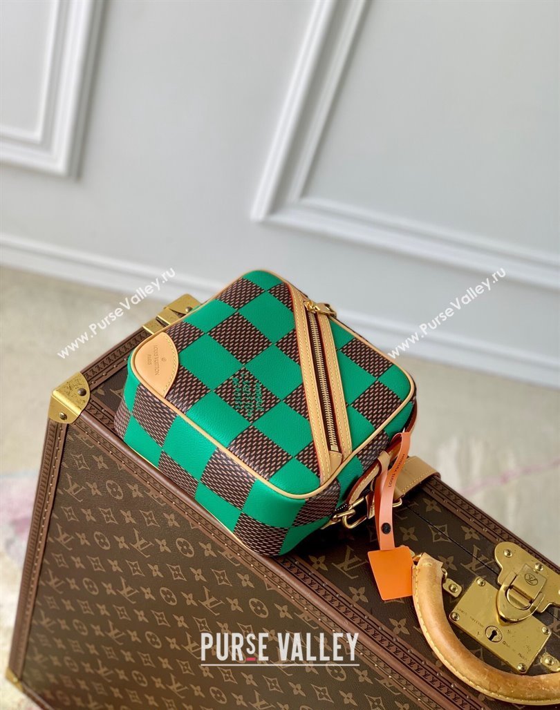 Louis Vuitton Mens Chess Messenger Crossbody bag in Damier Pop Canvas N40563 Green 2024 (KI-240716084)