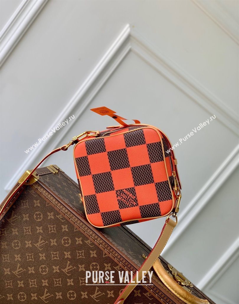 Louis Vuitton Mens Chess Messenger Crossbody bag in Damier Pop Canvas N40548 Orange 2024 (KI-240716085)