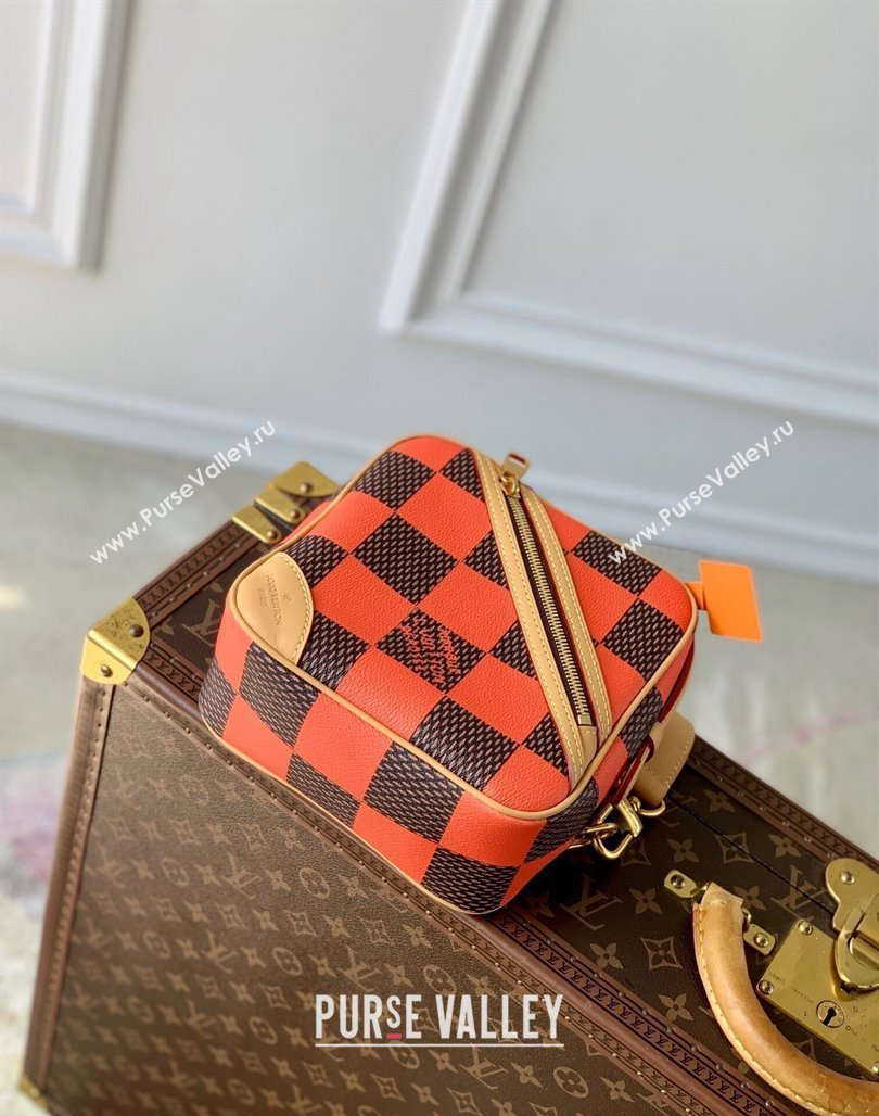 Louis Vuitton Mens Chess Messenger Crossbody bag in Damier Pop Canvas N40548 Orange 2024 (KI-240716085)