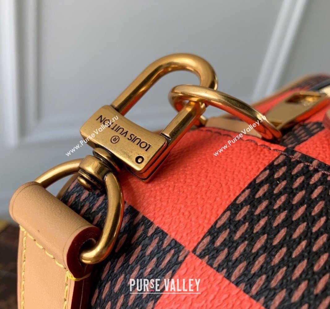 Louis Vuitton Mens Chess Messenger Crossbody bag in Damier Pop Canvas N40548 Orange 2024 (KI-240716085)