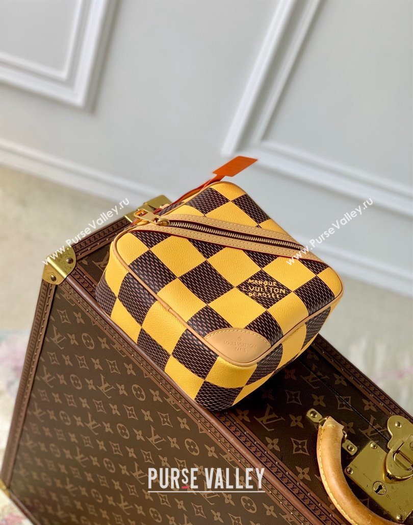 Louis Vuitton Mens Chess Messenger Crossbody bag in Damier Pop Canvas N40562 Yellow 2024 (KI-240716086)