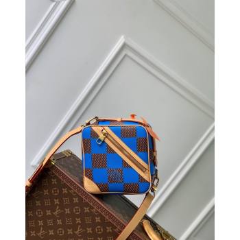 Louis Vuitton Mens Chess Messenger Crossbody bag in Damier Pop Canvas N40547 Blue 2024 (KI-240716087)