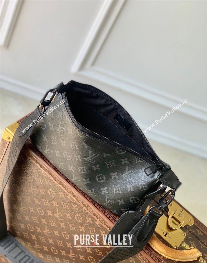 Louis Vuitton Mens Pochette Accessoire XL Bag in Black Monogram Eclipse Canvas 2024 M11741 (KI-240716088)