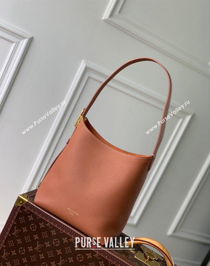 Louis Vuitton Low Key Hobo PM bag in Calfskin M25354 Brown 2024 (KI-240716089)