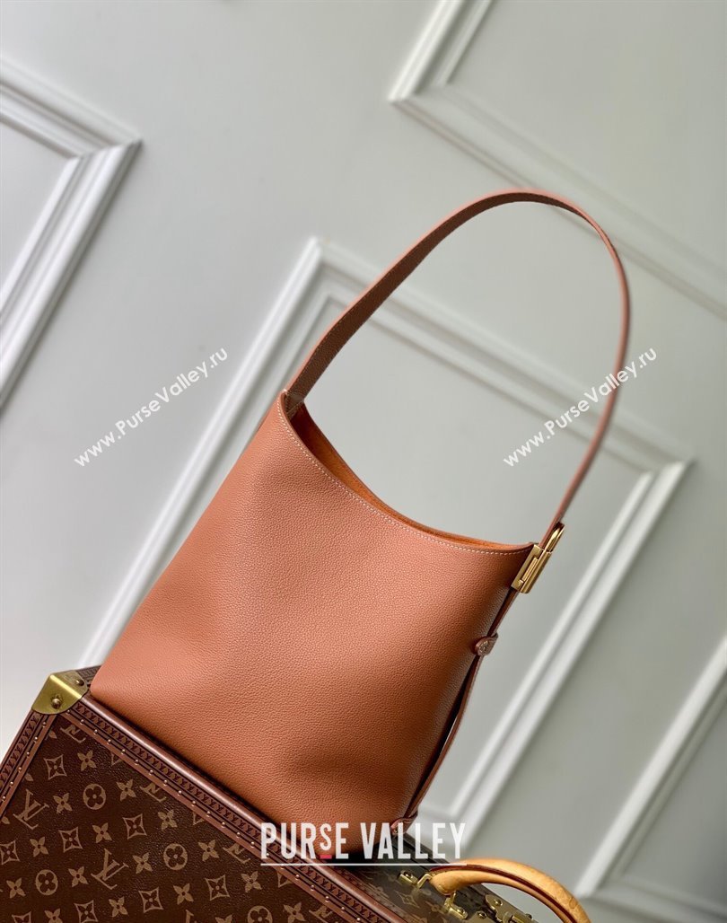 Louis Vuitton Low Key Hobo PM bag in Calfskin M25354 Brown 2024 (KI-240716089)