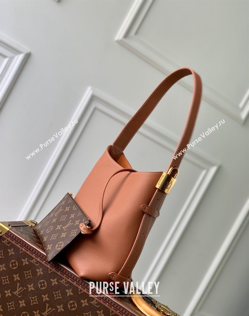 Louis Vuitton Low Key Hobo PM bag in Calfskin M25354 Brown 2024 (KI-240716089)