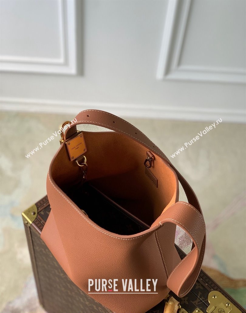 Louis Vuitton Low Key Hobo PM bag in Calfskin M25354 Brown 2024 (KI-240716089)