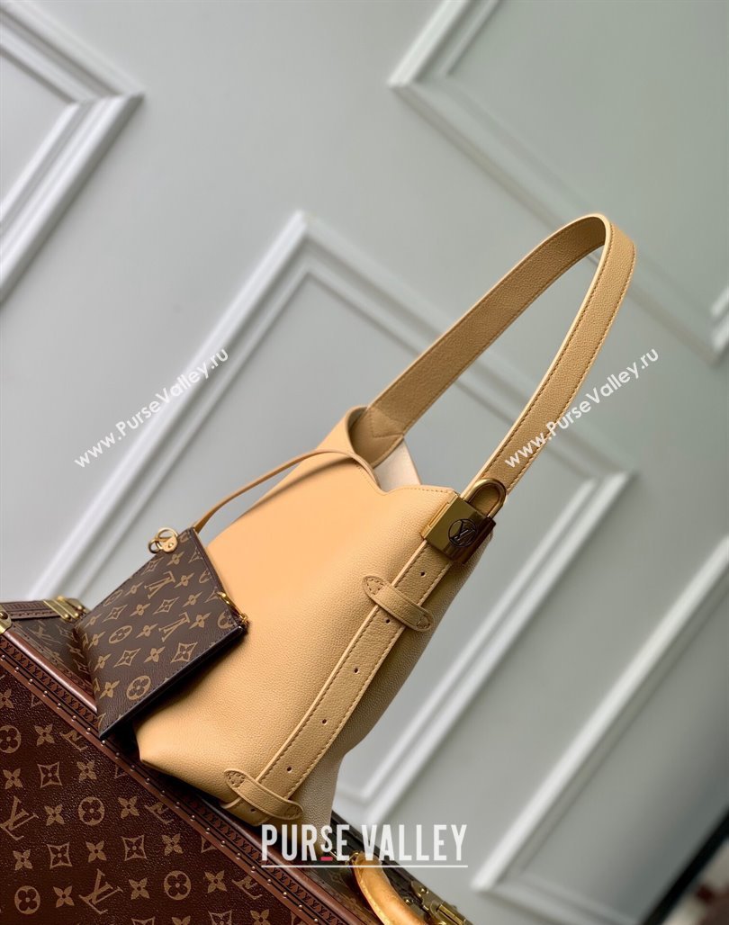 Louis Vuitton Low Key Hobo PM bag in Calfskin M25353 Yellow 2024 (KI-240716090)