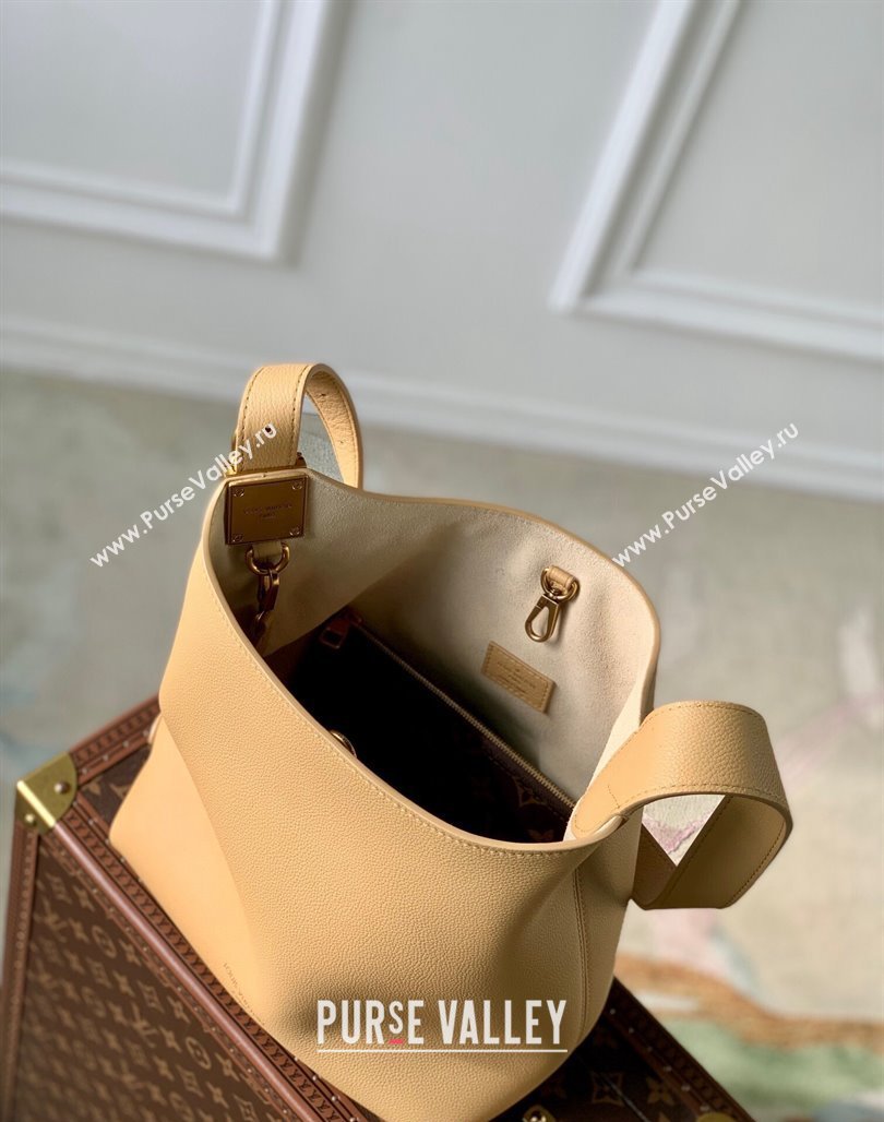 Louis Vuitton Low Key Hobo PM bag in Calfskin M25353 Yellow 2024 (KI-240716090)