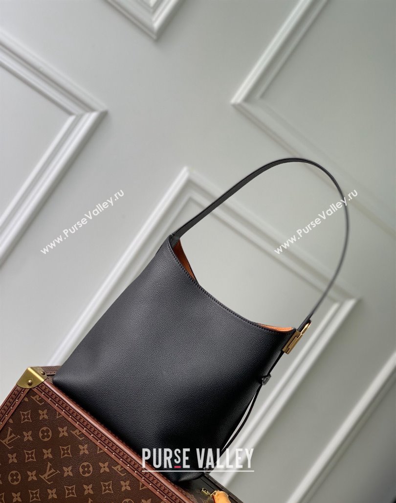 Louis Vuitton Low Key Hobo PM bag in Calfskin M25352 Black 2024 (KI-240716091)