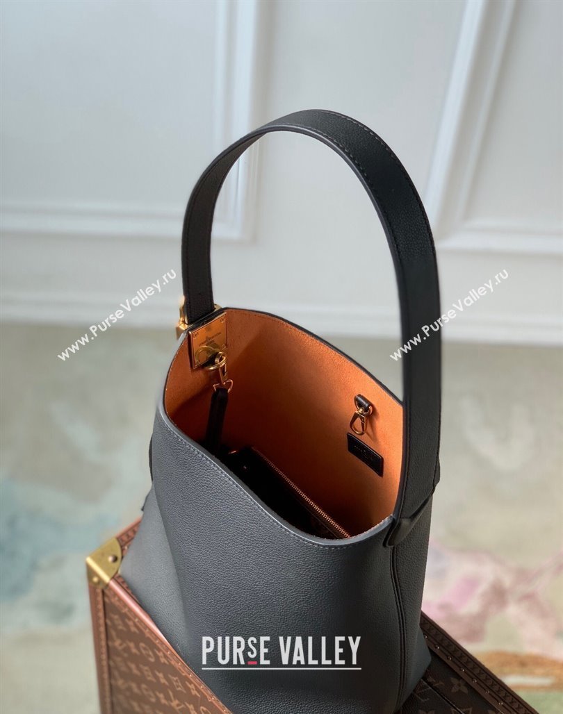 Louis Vuitton Low Key Hobo PM bag in Calfskin M25352 Black 2024 (KI-240716091)