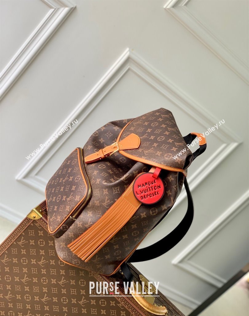 Louis Vuitton Montsouris Backpack Bag in Monogram Dust Canvas M11540 2024 (KI-240716092)