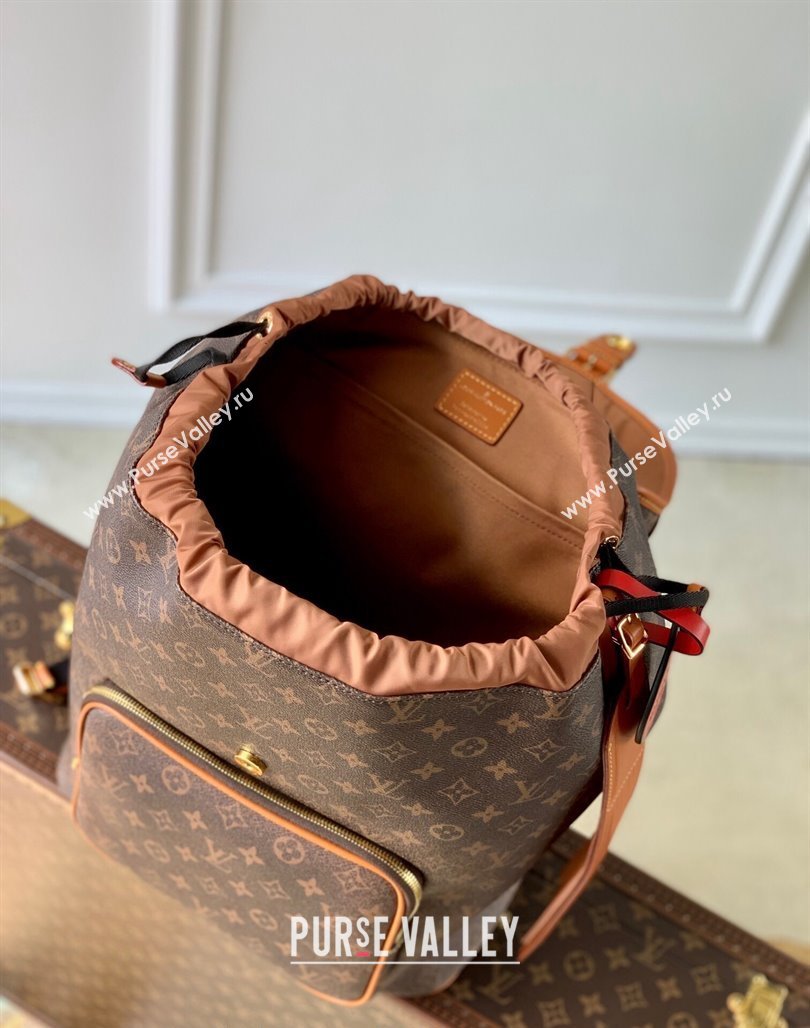 Louis Vuitton Montsouris Backpack Bag in Monogram Dust Canvas M11540 2024 (KI-240716092)