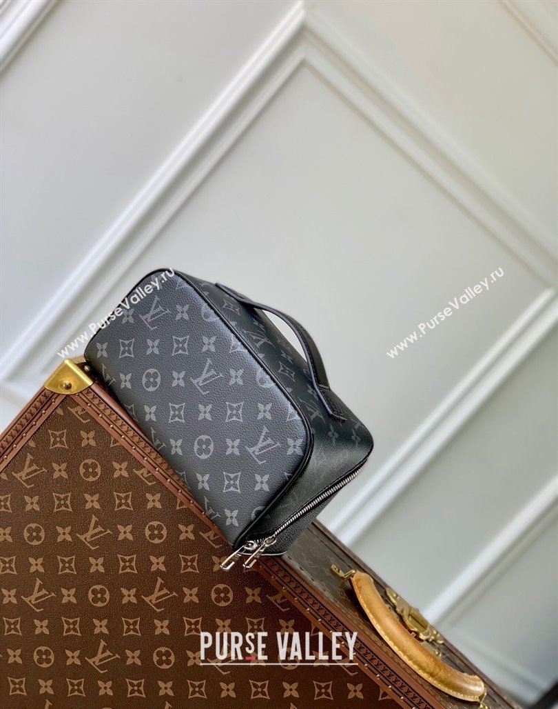 Louis Vuitton Toiletry Bag in Black Monogram Eclipse Canvas 2024 M11508 (KI-240716093)