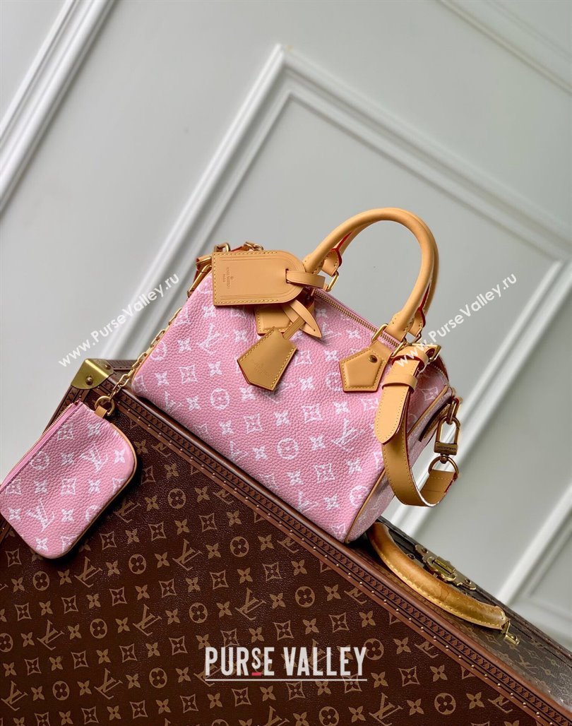 Louis Vuitton Speedy P9 Bandouliere 25 Bag in Soft Calfskin M24423 Light Pink 2024 Runway (KI-240716100)