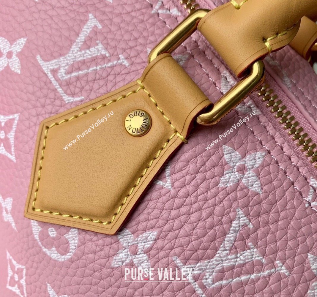 Louis Vuitton Speedy P9 Bandouliere 25 Bag in Soft Calfskin M24423 Light Pink 2024 Runway (KI-240716100)