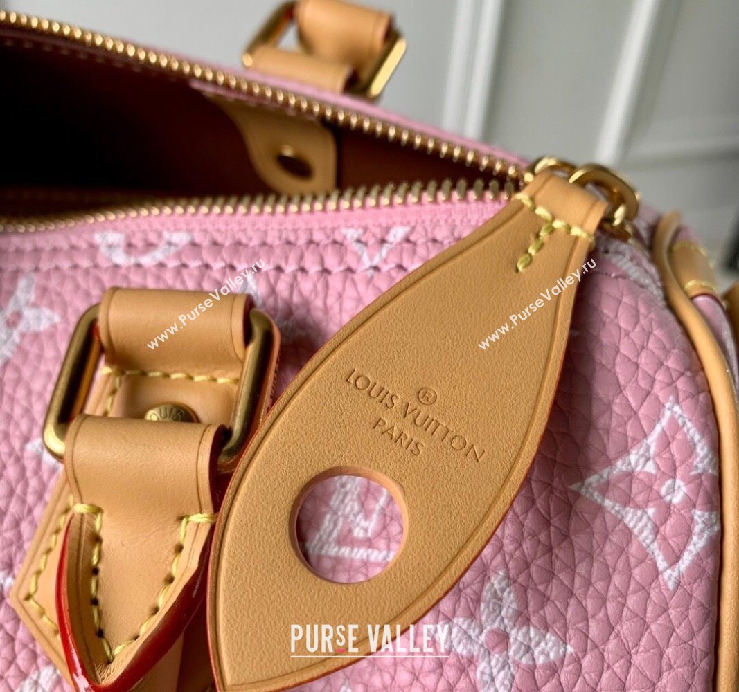 Louis Vuitton Speedy P9 Bandouliere 25 Bag in Soft Calfskin M24423 Light Pink 2024 Runway (KI-240716100)