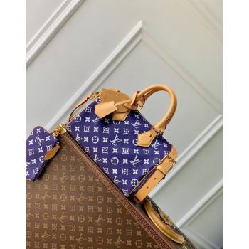Louis Vuitton Speedy P9 Bandouliere 25 Bag in Soft Calfskin M11562 Dark Purple 2024 Runway (KI-240716101)