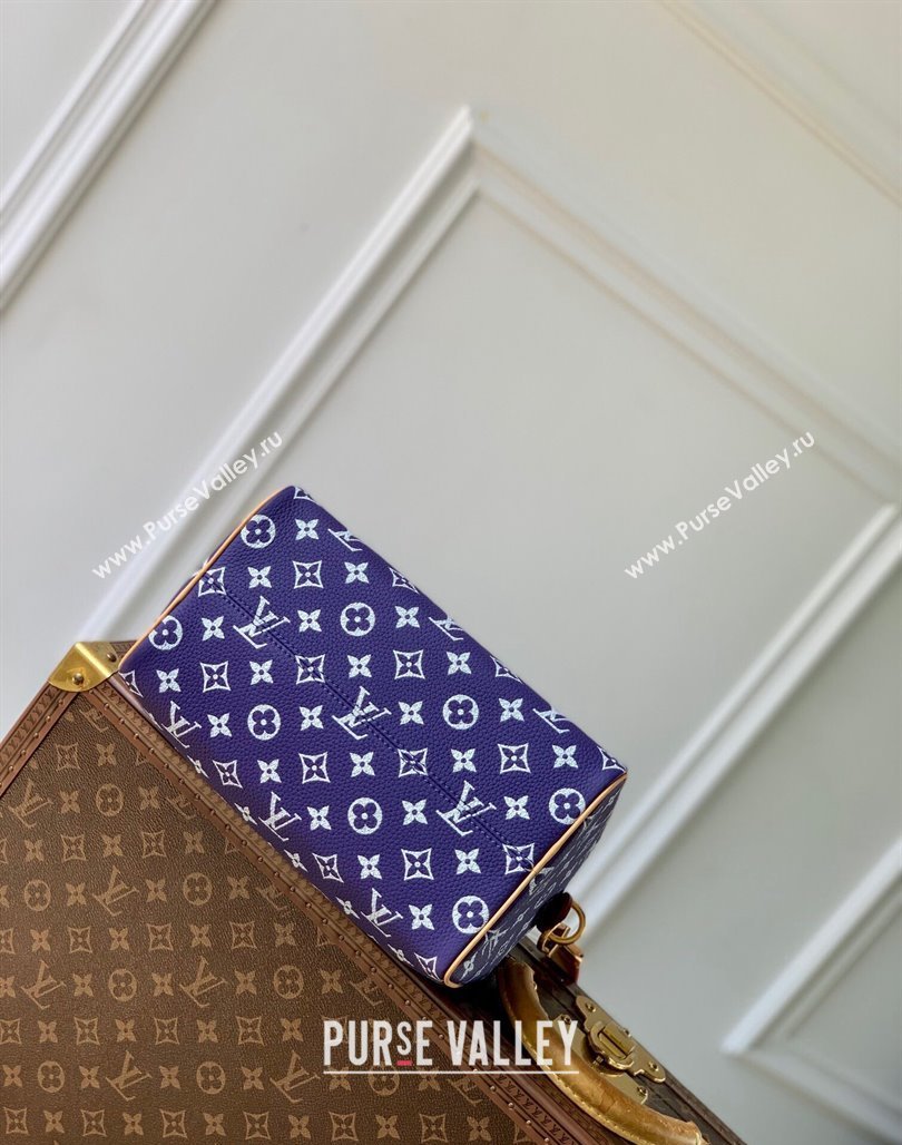 Louis Vuitton Speedy P9 Bandouliere 25 Bag in Soft Calfskin M11562 Dark Purple 2024 Runway (KI-240716101)