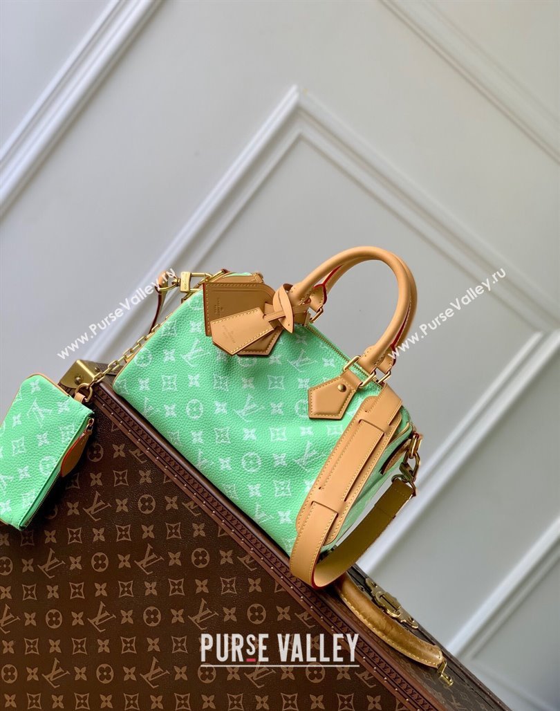 Louis Vuitton Speedy P9 Bandouliere 25 Bag in Soft Calfskin M24423 Light Green 2024 Runway (KI-240716102)