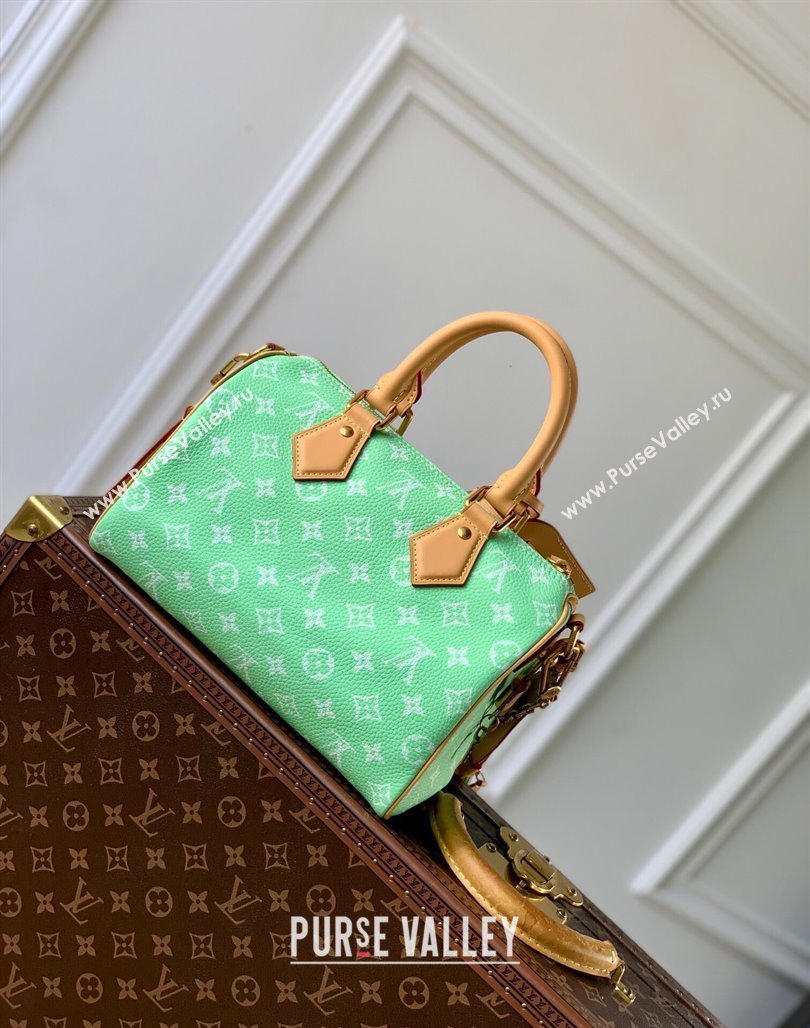 Louis Vuitton Speedy P9 Bandouliere 25 Bag in Soft Calfskin M24423 Light Green 2024 Runway (KI-240716102)