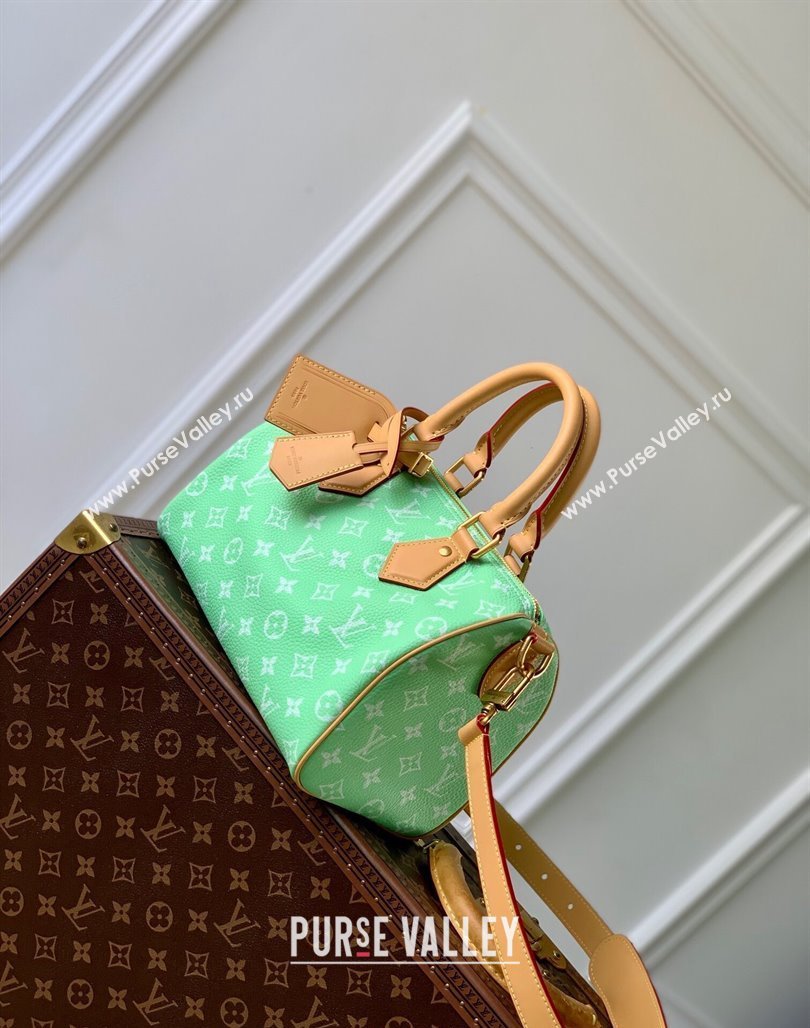 Louis Vuitton Speedy P9 Bandouliere 25 Bag in Soft Calfskin M24423 Light Green 2024 Runway (KI-240716102)