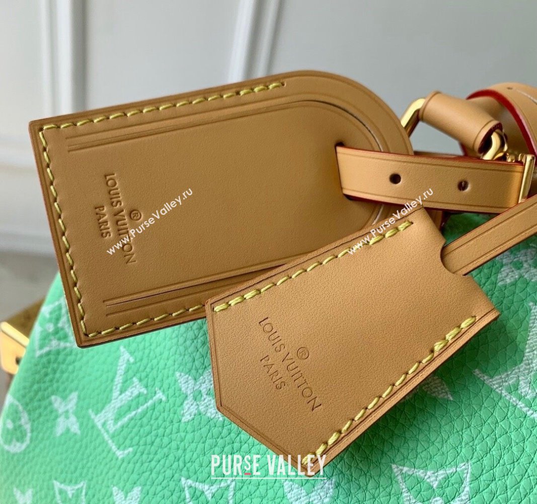 Louis Vuitton Speedy P9 Bandouliere 25 Bag in Soft Calfskin M24423 Light Green 2024 Runway (KI-240716102)