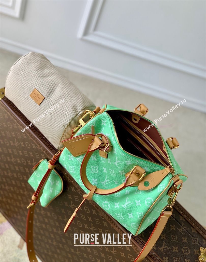 Louis Vuitton Speedy P9 Bandouliere 25 Bag in Soft Calfskin M24423 Light Green 2024 Runway (KI-240716102)