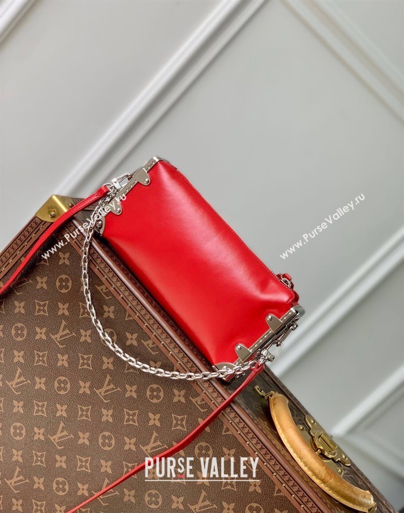 Louis Vuitton Slim Trunk Hobo bag in Calf Leather M25445 Red 2024 (KI-240717003)