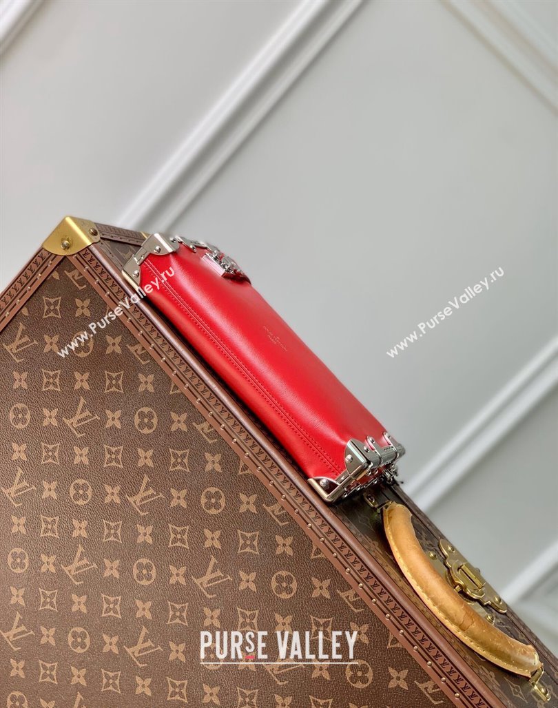 Louis Vuitton Slim Trunk Hobo bag in Calf Leather M25445 Red 2024 (KI-240717003)